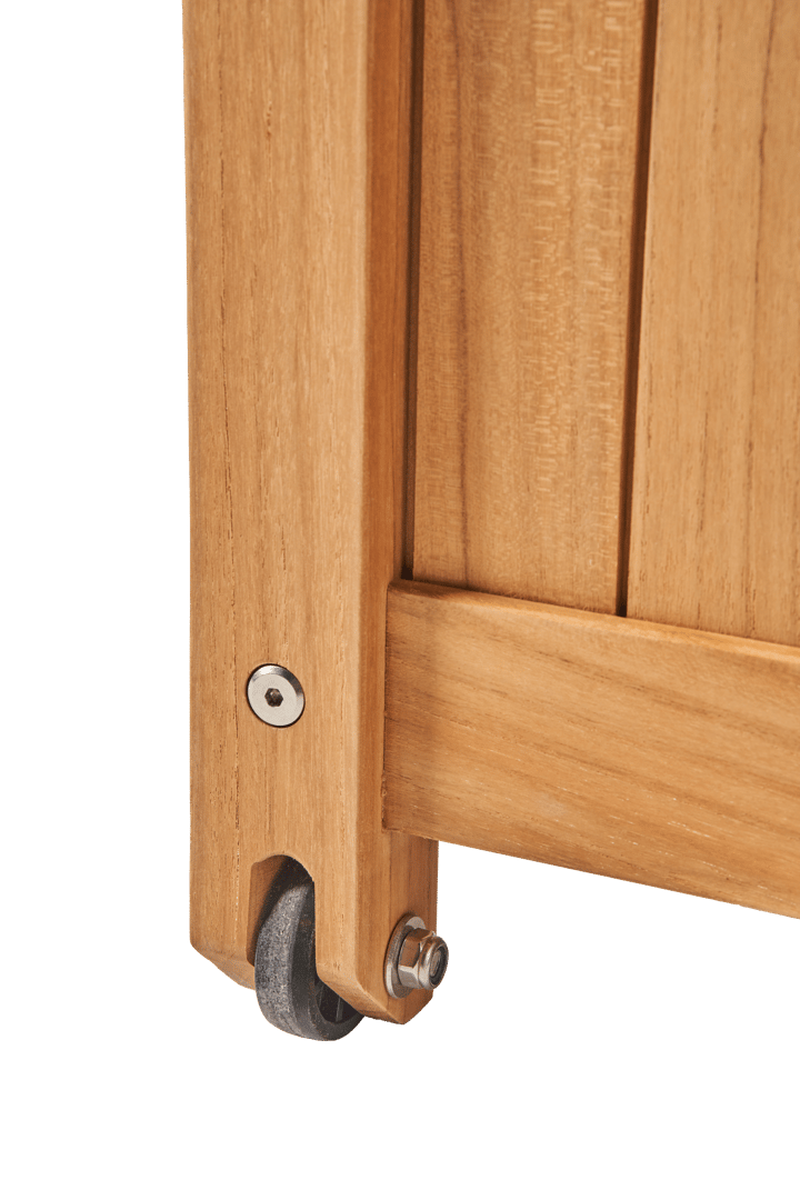 Bjärknäs dynbox med hjul S 130x50x60 cm, Teak 1898