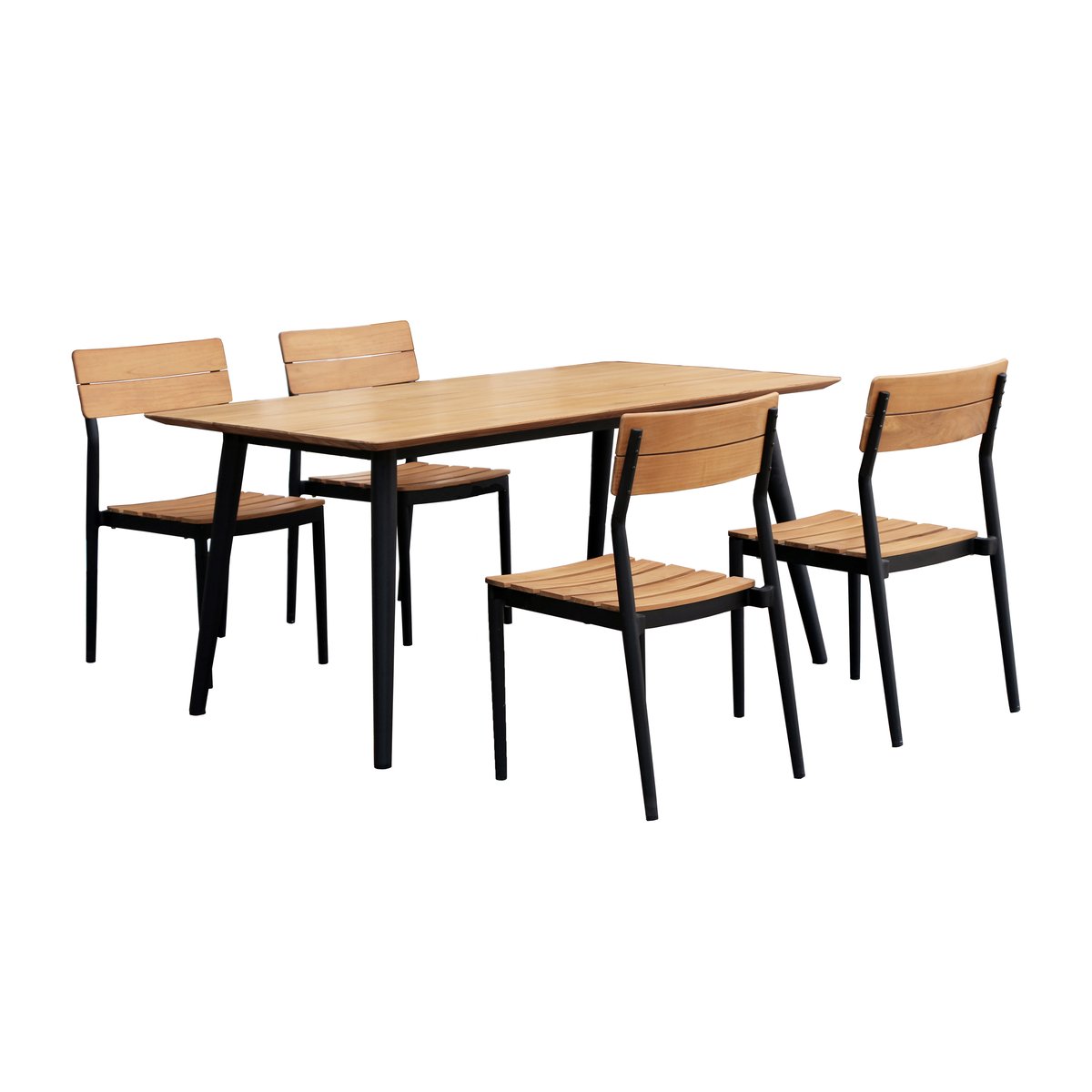 1898 Björnö matgrupp med 4 stolar teak | Skandinavisk Design