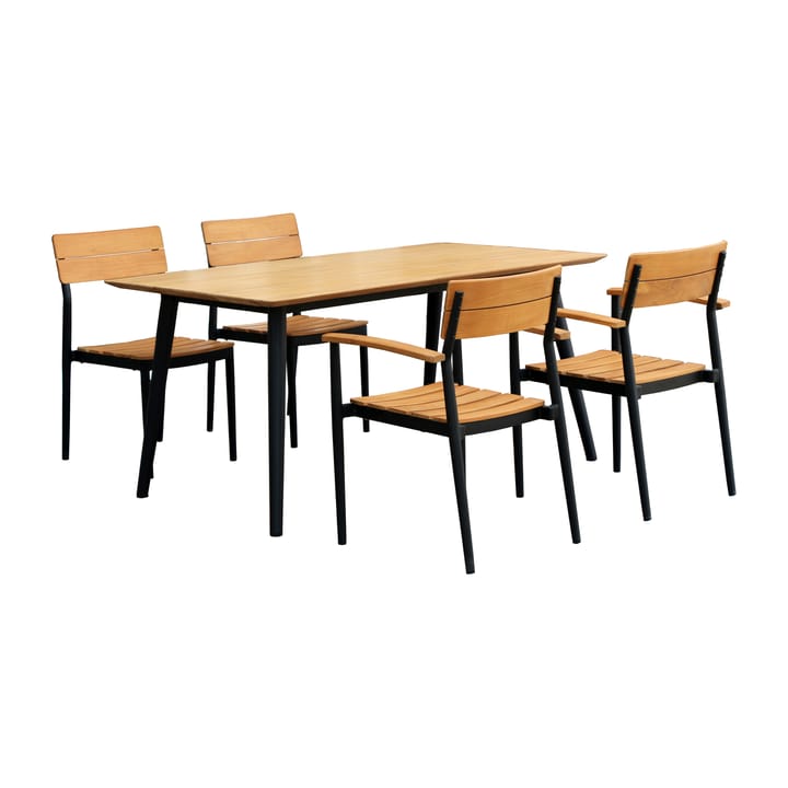 Björnö matgrupp med 4 stolar teak - undefined - 1898