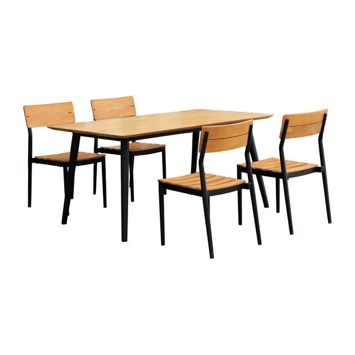 Björnö matgrupp med 4 stolar teak - undefined - 1898