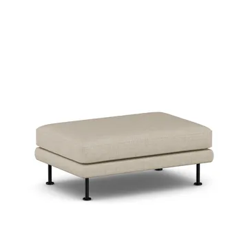 Bredhult fotpall - Bern Beige 0341-svart stål - 1898