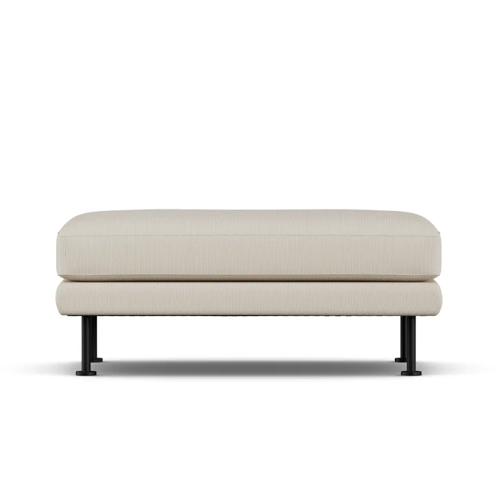 Bredhult fotpall - Jump Beige 1956-svart stål - 1898