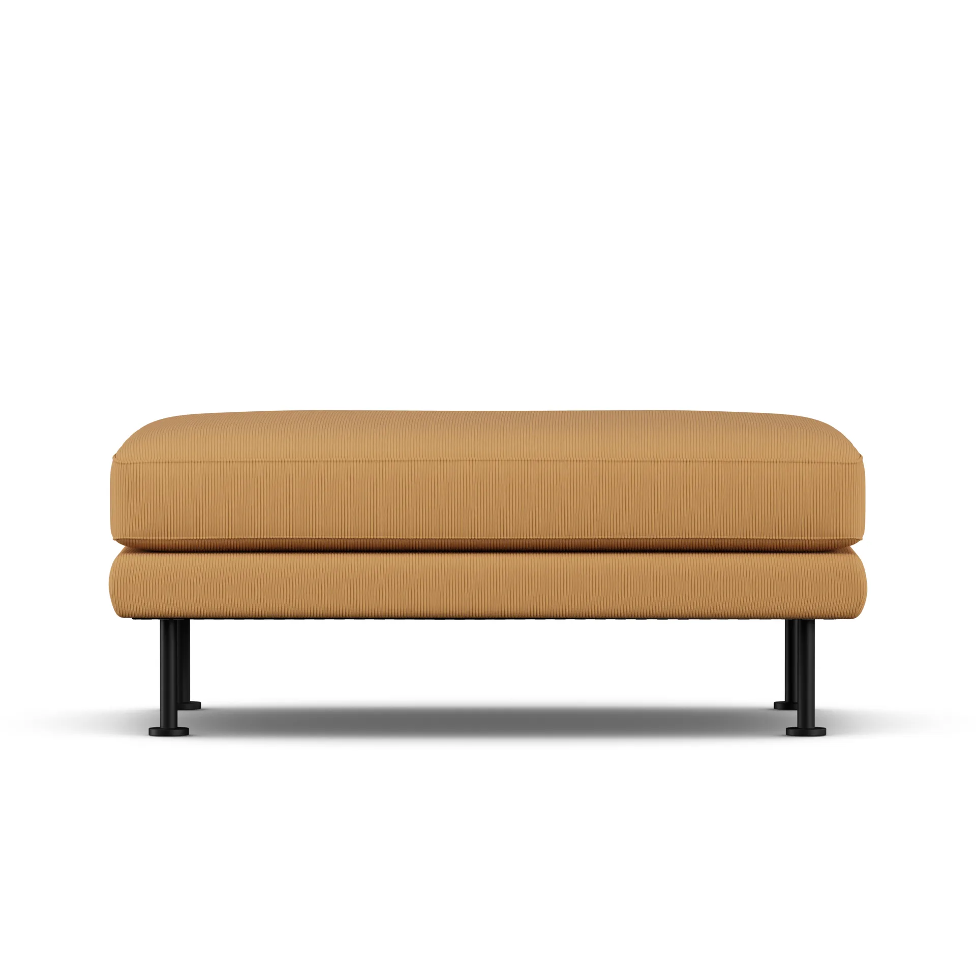 Bredhult fotpall, Jump Honey 1959-svart stål 1898