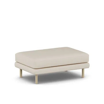 Bredhult fotpall - Same Beige 6670-vitoljad ek - 1898