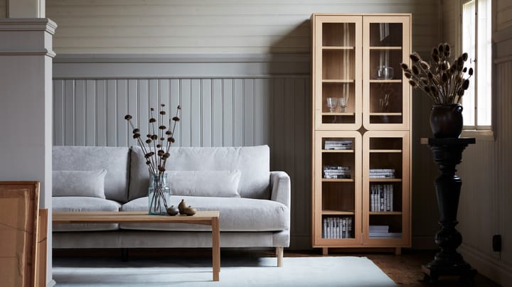 Bredhult soffa 3-sits, Bern 0341 beige-vitoljad ek 1898