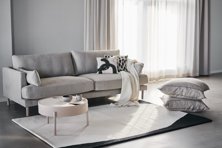 Bredhult soffa 3-sits, Bern 0341 beige-vitoljad ek 1898