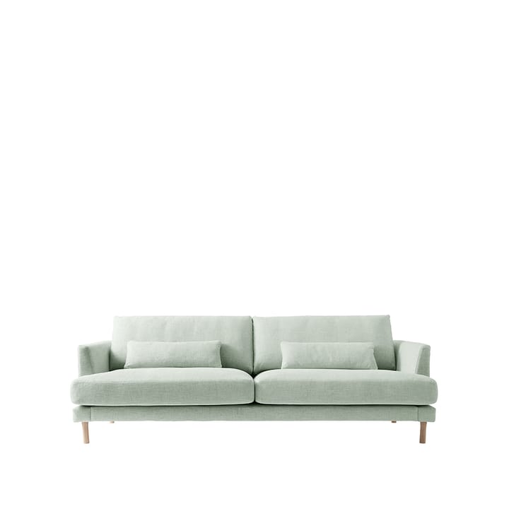 Bredhult soffa 3-sits - Bern 0345 green-vitoljad ek - 1898