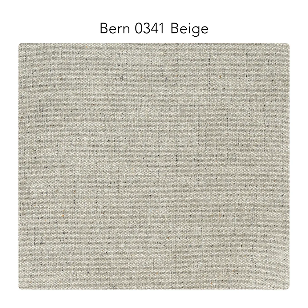 Bredhult soffa, Bern beige 0341-svart stål, 3-sits 1898