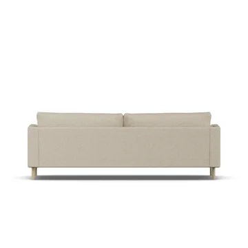 Bredhult soffa - Bern Beige 0341-vitoljad ek, 3-sits - 1898