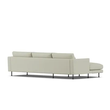 Bredhult soffa - Luiza Beige 3981-svart stål, 2,5-sits C2 - 1898