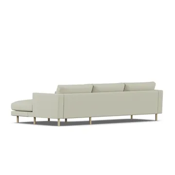 Bredhult soffa - Luiza Beige 3981-vitoljad ek, 2,5-sits C1 - 1898