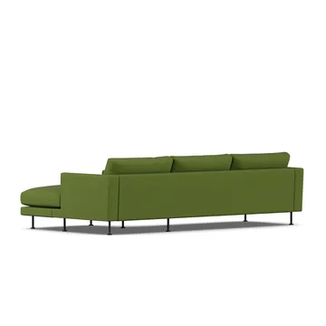 Bredhult soffa - Luiza Green 3975-svart stål, 2,5-sits C1 - 1898
