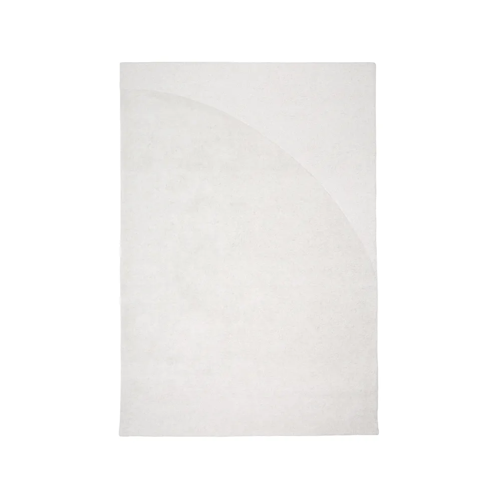Cirklar matta, vit, 170x240 cm 1898