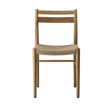 Fridhem matstol, Lackad ek-naturflätad, 4-pack - 1898