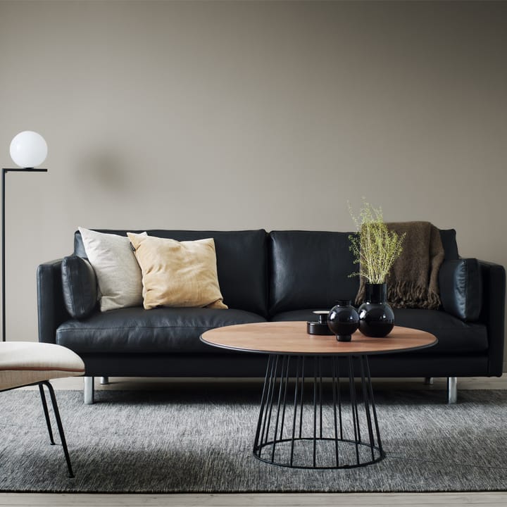 Haga 3 sits soffa, Sevilla Cognac 4003-ljus ek 1898