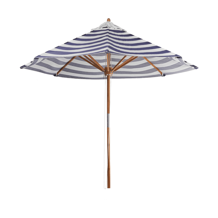 Hisshult parasoll Ø270 cm - Blue stripe-teak - 1898