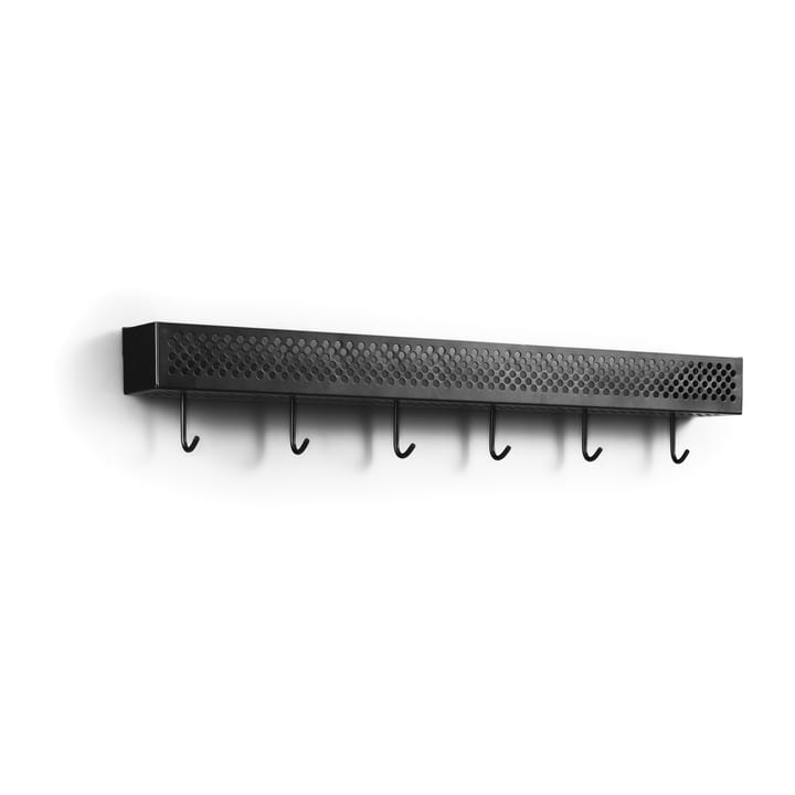 Hissö förvaringslist 80 cm 6 krokar - Svart - 1898