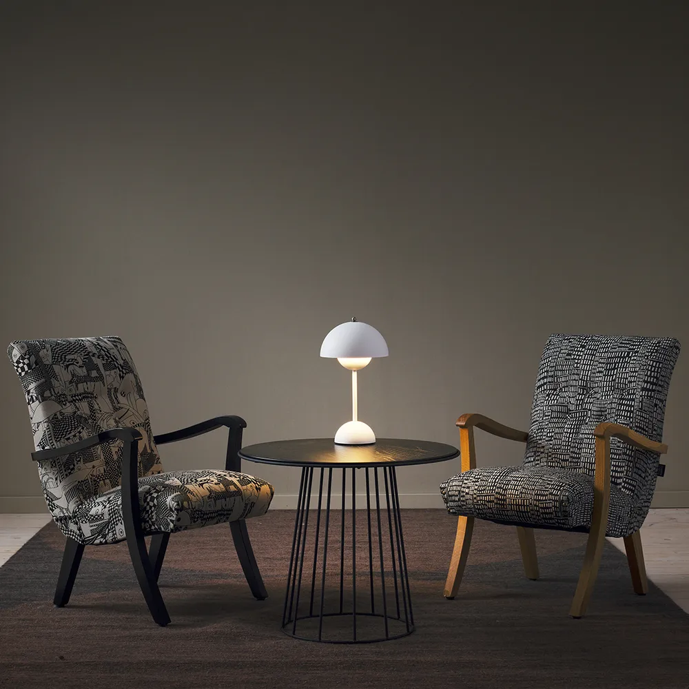 Kalle barnfåtölj, Frösö handtryck-svartbetsad 1898