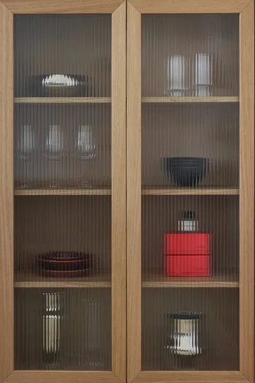 Lid vitrinskåp - Vitpigmenterad ek - 1898