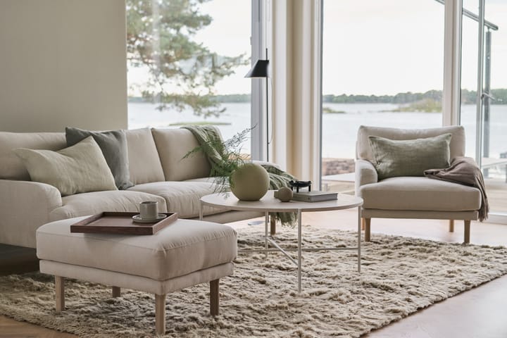 Lidnäs fotpall, Caleido beige 1898