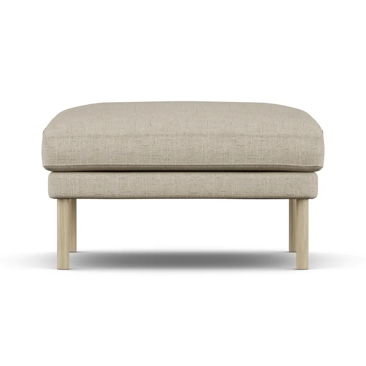 Linnevik fotpall - Bern Beige 0341-vitoljad ek, utan kappa - 1898