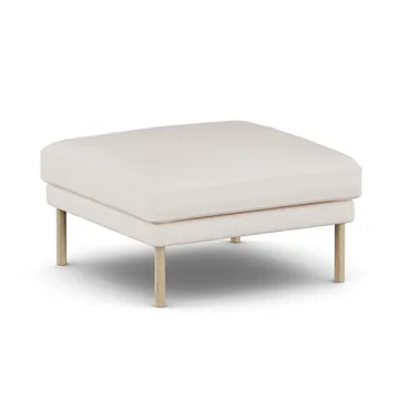 Linnevik fotpall - Caleido Beige 9600-vitoljad ek, utan kappa - 1898