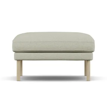Linnevik fotpall - Luiza Beige 3981-vitoljad ek, utan kappa - 1898