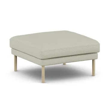 Linnevik fotpall - Luiza Beige 3981-vitoljad ek, utan kappa - 1898