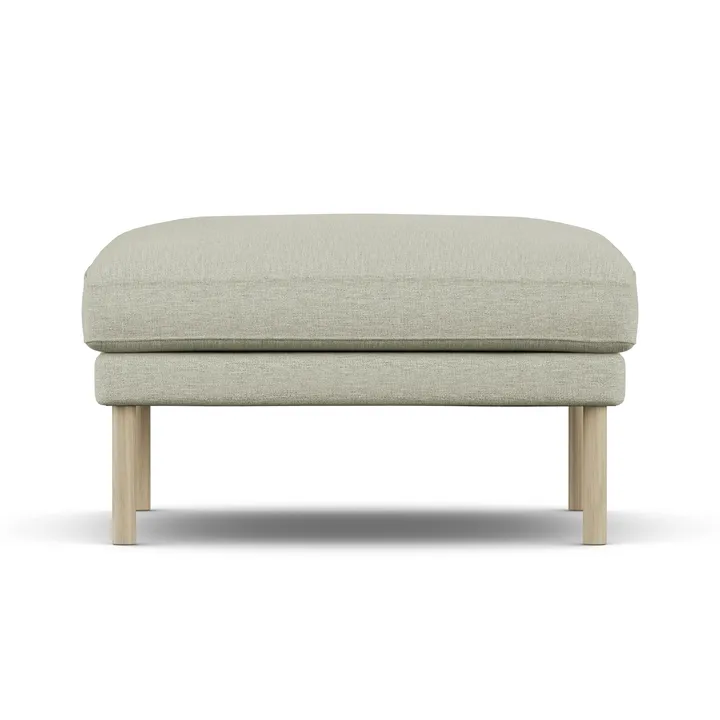 Linnevik fotpall - Luiza Beige 3981-vitoljad ek - 1898