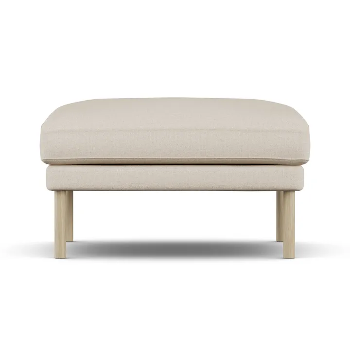Linnevik fotpall - Same Beige 6670-vitoljad ek, utan kappa - 1898