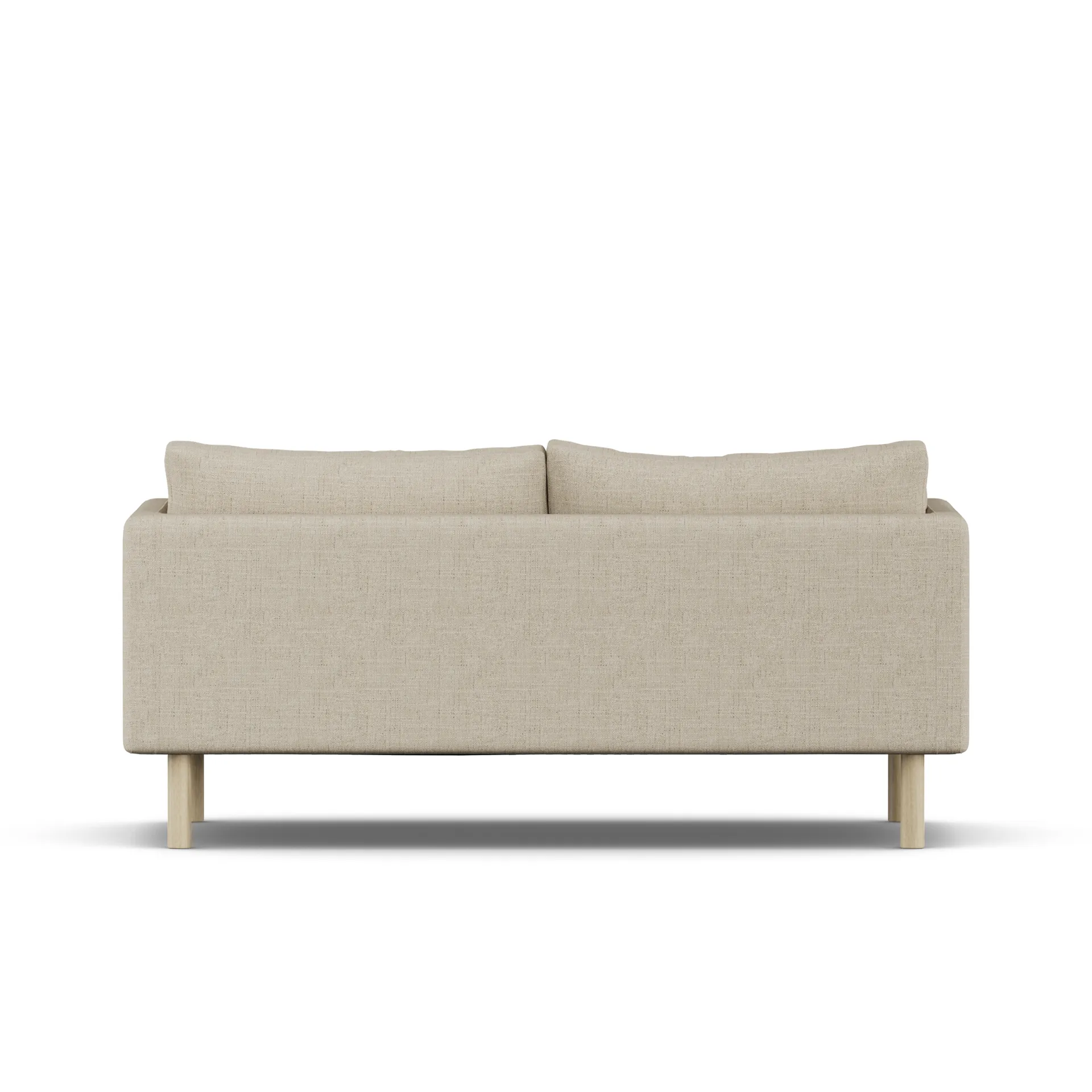 Linnevik soffa, Bern Beige 0341-vitoljad ek, 2-sits 1898