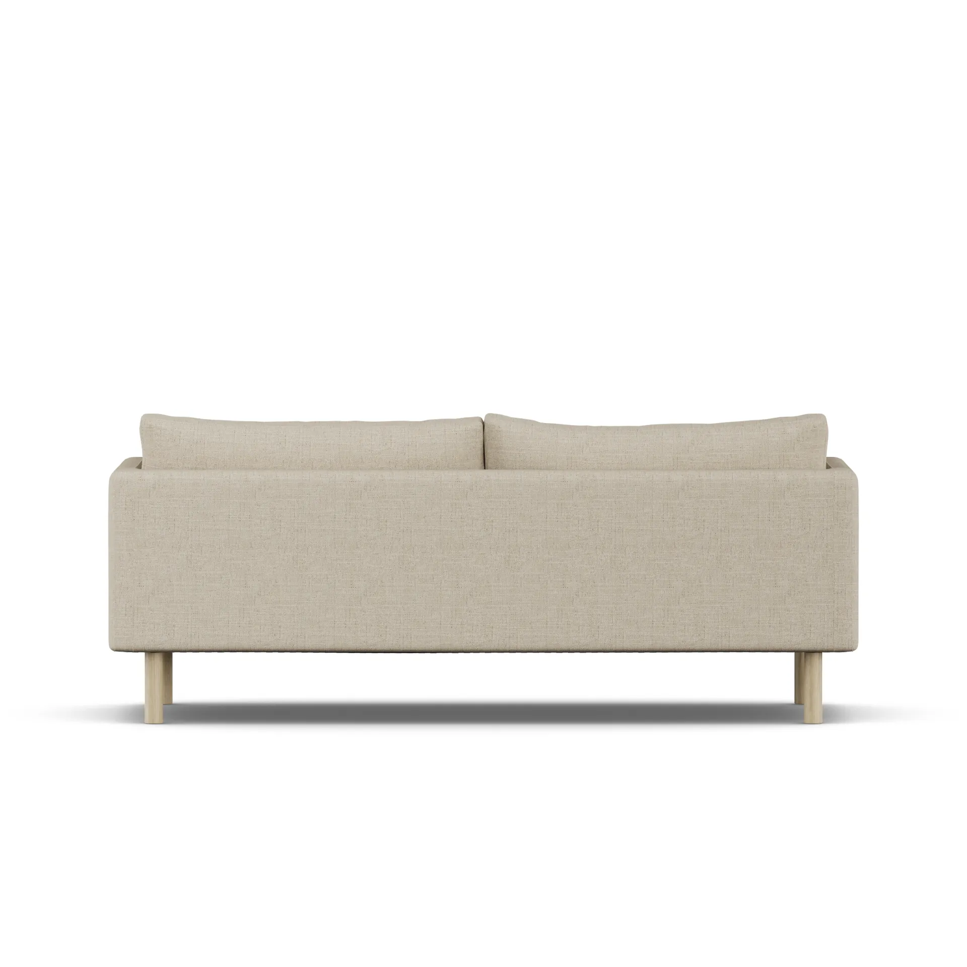 Linnevik soffa, Bern Beige 0341-vitoljad ek, 3-sits 1898