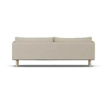 Linnevik soffa - Bern Beige 0341-vitoljad ek, 4-sits, utan kappa - 1898