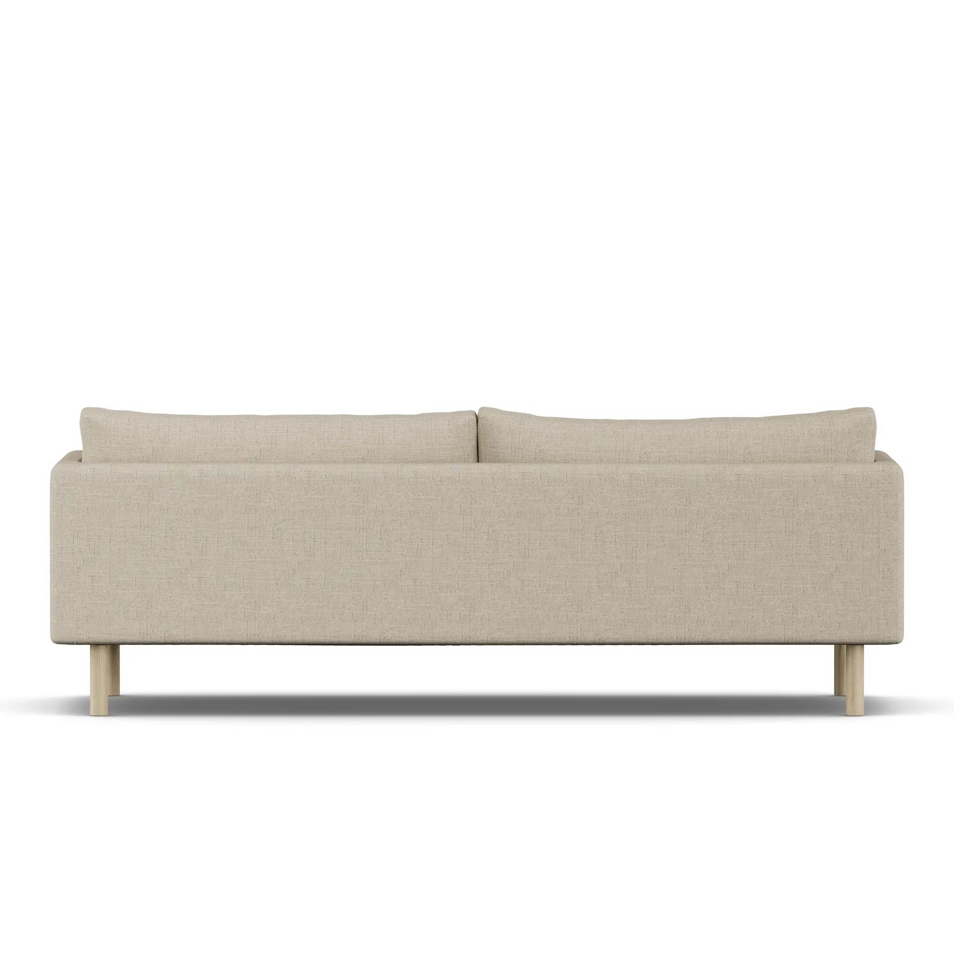 Linnevik soffa, Bern Beige 0341-vitoljad ek, 4-sits 1898