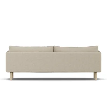 Linnevik soffa - Bern Beige 0341-vitoljad ek, 4-sits - 1898