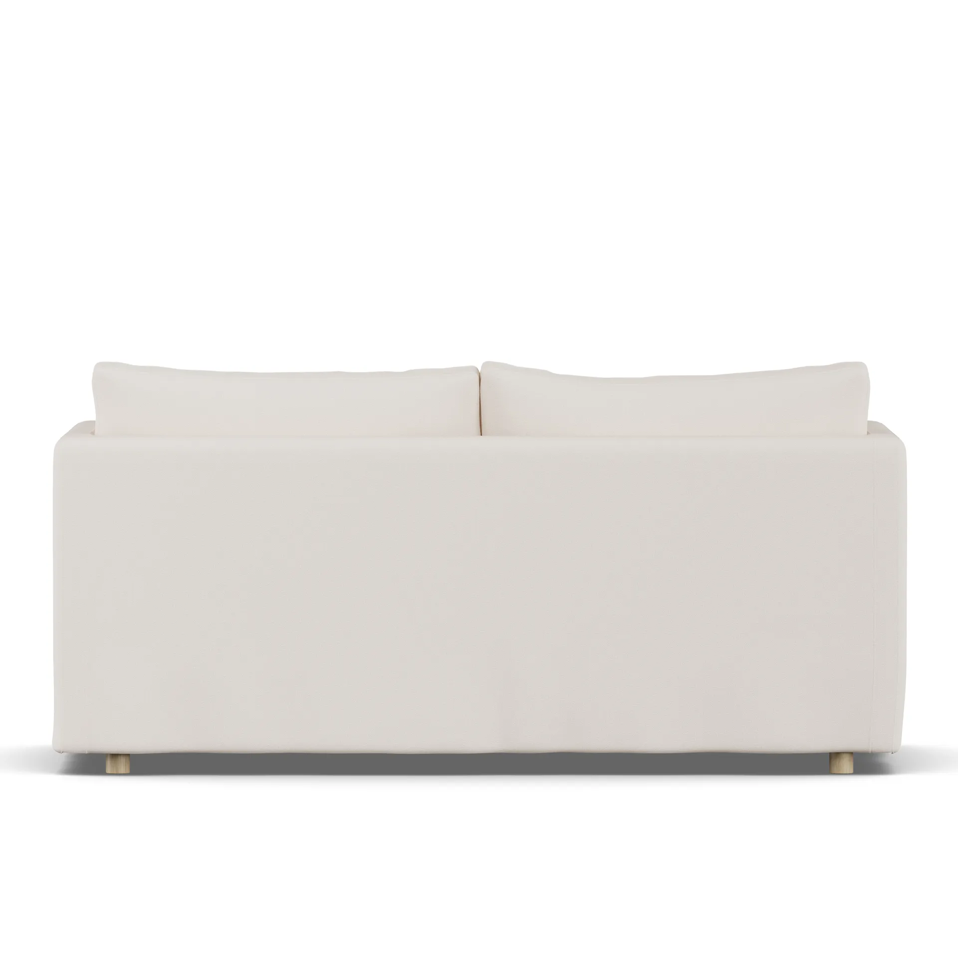 Linnevik soffa, Caleido Beige 9600-vitoljad ek, 2-sits, med kappa 1898