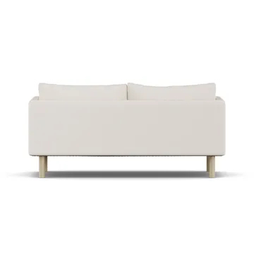 Linnevik soffa - Caleido Beige 9600-vitoljad ek, 2-sits, utan kappa - 1898