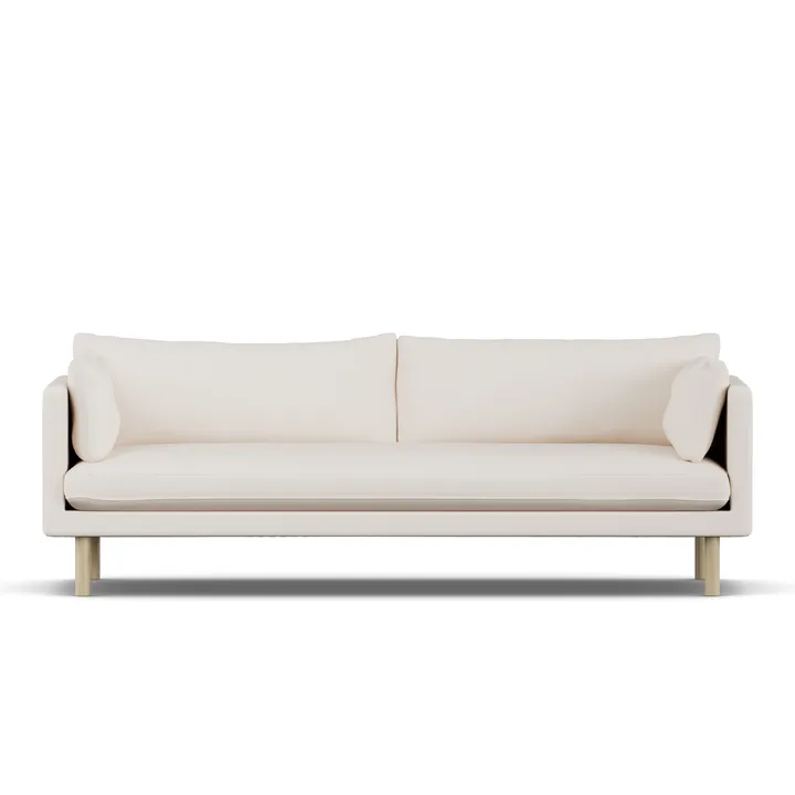 Linnevik soffa - Caleido Beige 9600-vitoljad ek, 4-sits - 1898