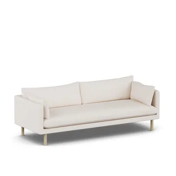 Linnevik soffa - Caleido Beige 9600-vitoljad ek, 4-sits - 1898