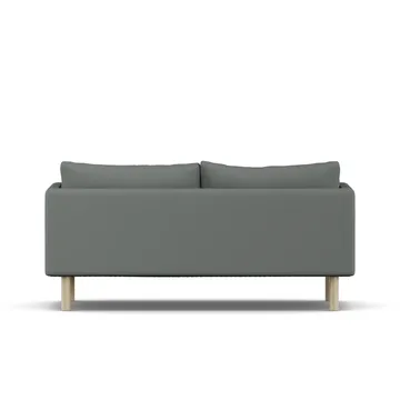 Linnevik soffa - Caleido Grey 1240-vitoljad ek, 2-sits, utan kappa - 1898
