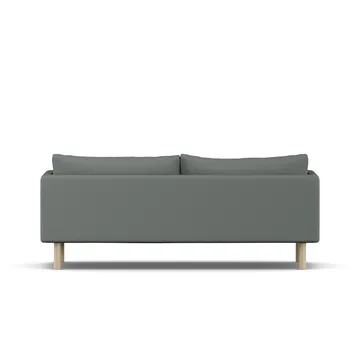 Linnevik soffa - Caleido Grey 1240-vitoljad ek, 3-sits - 1898