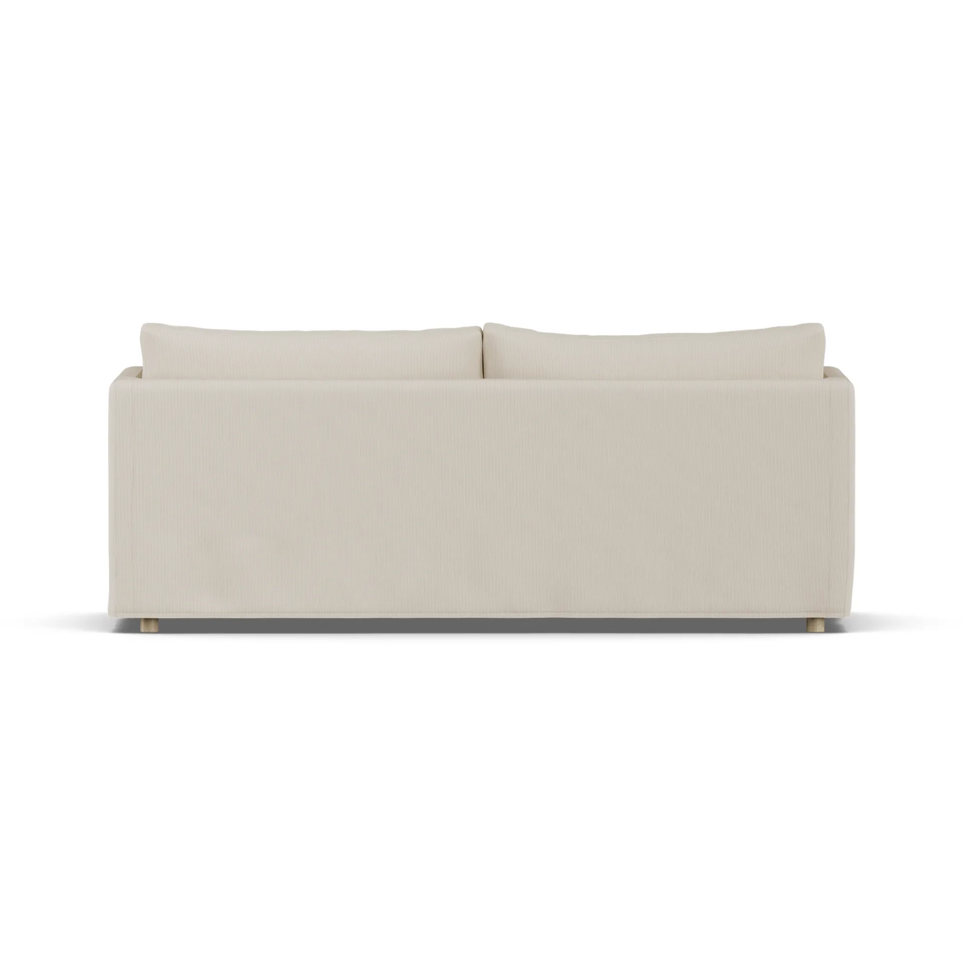 Linnevik soffa, Jump Beige 1956-vitoljad ek, 3-sits, med kappa 1898