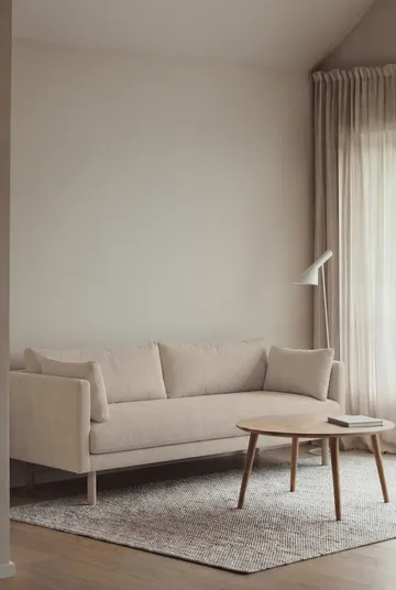 Linnevik soffa - Jump Beige 1956-vitoljad ek, 3-sits - 1898