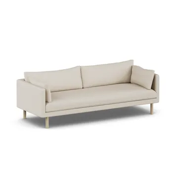 Linnevik soffa - Jump Beige 1956-vitoljad ek, 4-sits, utan kappa - 1898