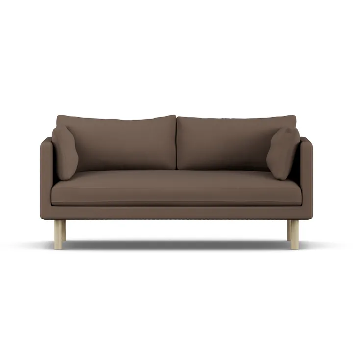 Linnevik soffa - Jump Brown 1955 1955-vitoljad ek, 2-sits - 1898