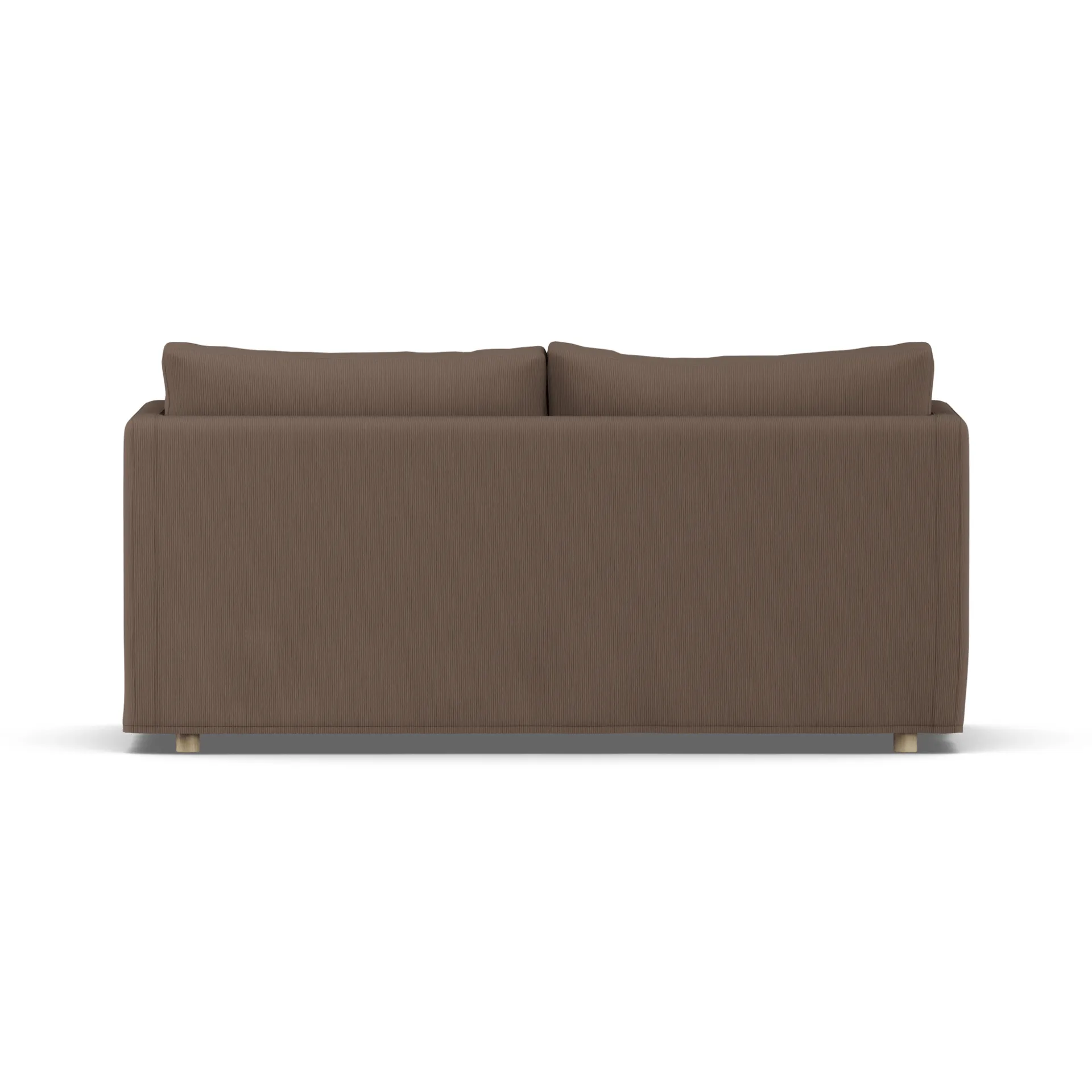 Linnevik soffa, Jump brown 1955-vitoljad ek, 2-sits, med kappa 1898