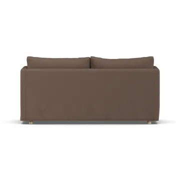 Linnevik soffa - Jump brown 1955-vitoljad ek, 2-sits, med kappa - 1898