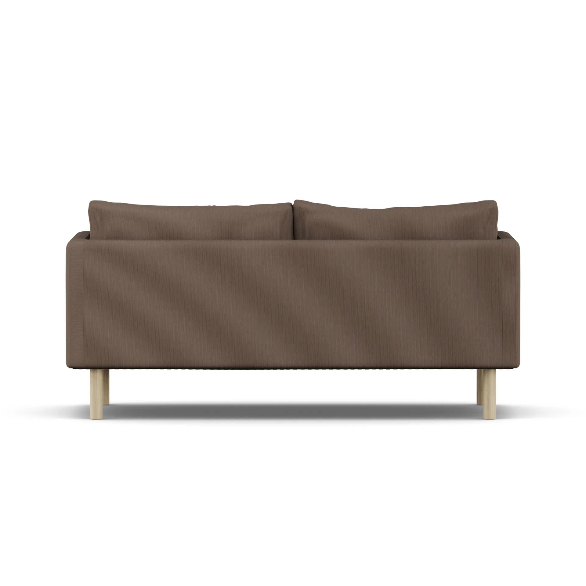 Linnevik soffa, Jump Brown 1955-vitoljad ek, 2-sits, utan kappa 1898