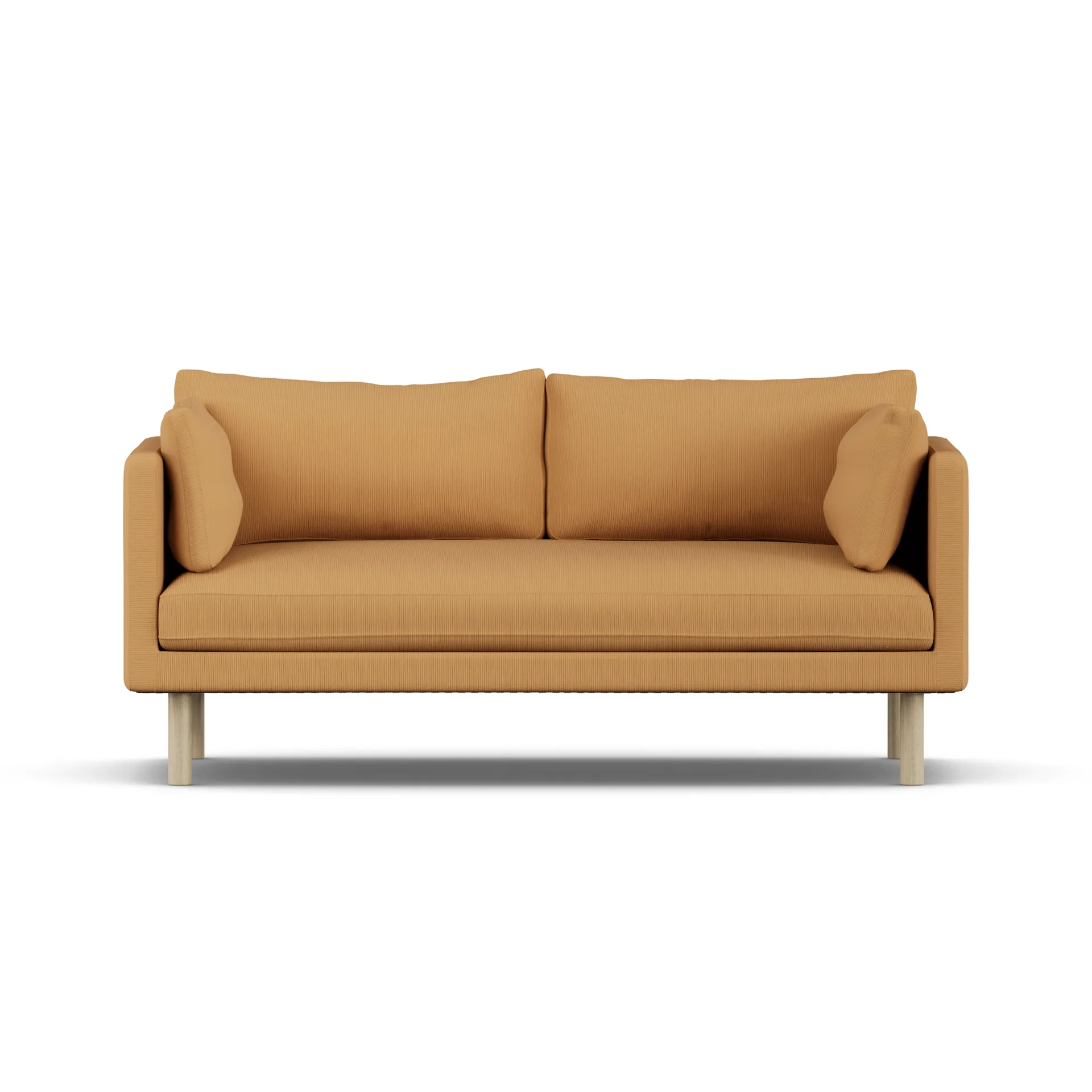 Linnevik soffa, Jump Honey 1959-vitoljad ek, 2-sits, utan kappa 1898