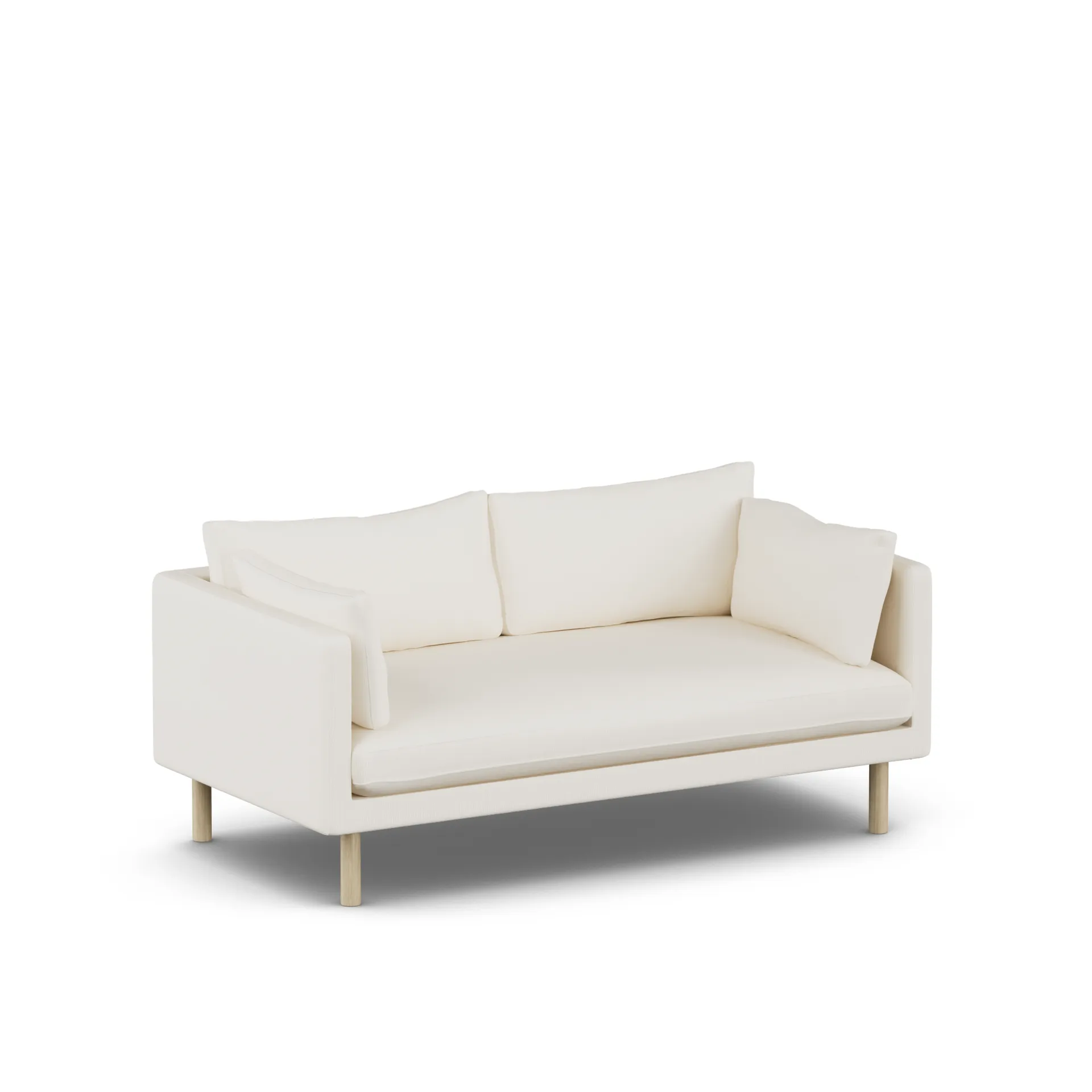 Linnevik soffa, Jump Off White 1954-vitoljad ek, 2-sits 1898